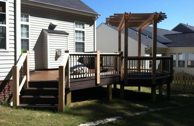 Deck with arbor Greenville SC
