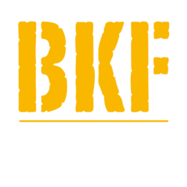 BKF Builders Logo BKF Builders Logo on Dark Background